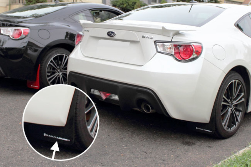 Toyota FR S Mud Flap - Front + Rear - Rally Armor - UR Series - Black - `13-`17